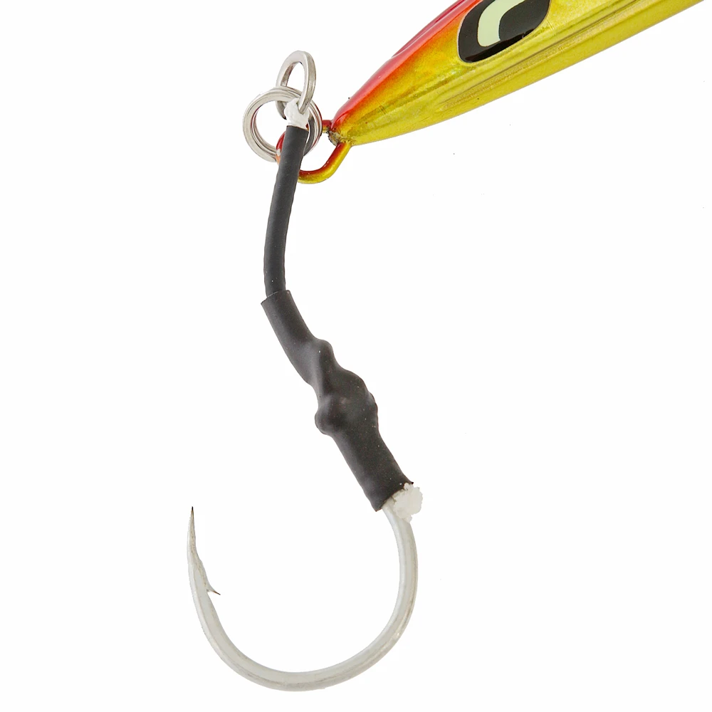 Shimano Ocea Pebble Stick Jig With Assist Hook 200g Orange Glow - Image 5