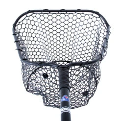 Nacsan Rubber Landing Net With Grip Medium Black