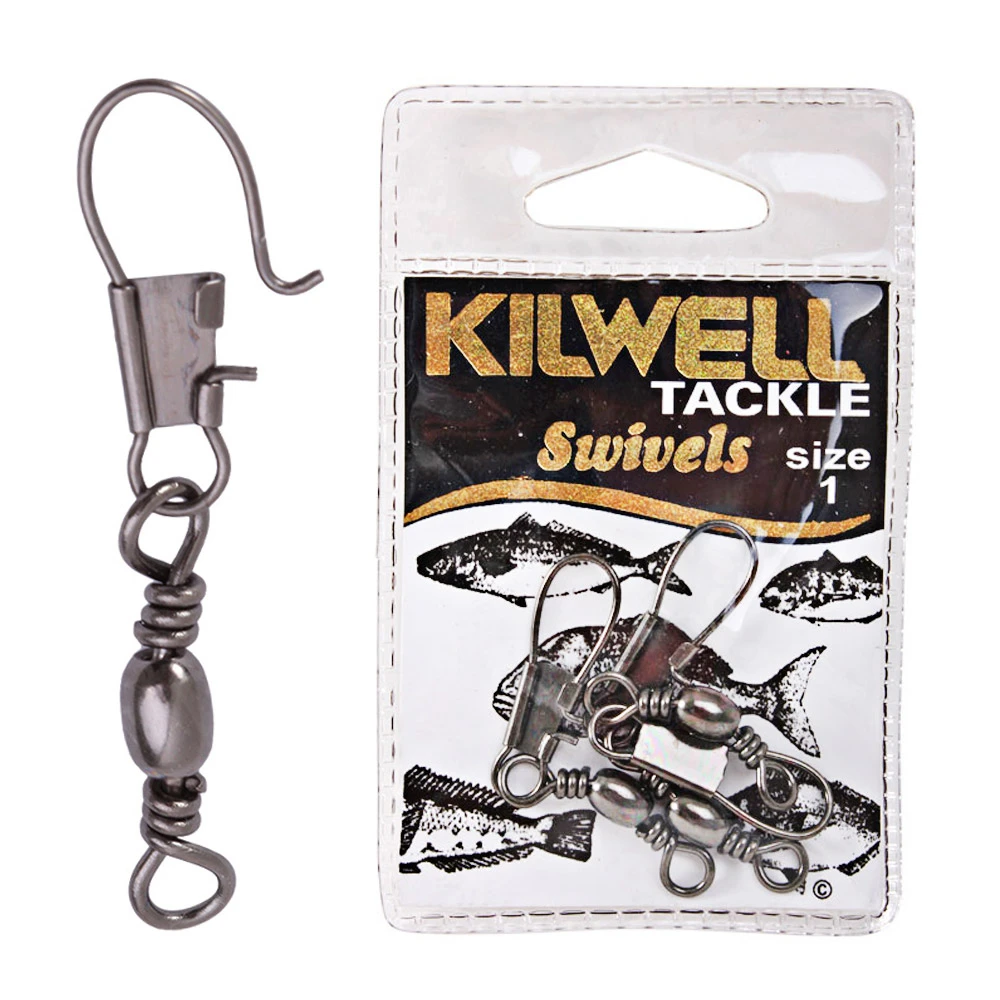 Kilwell Snap Swivels Size 1 21-25kg Qty 3