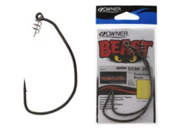 Owner Beast Hook With TwistLock Unweighted 6/0 Qty 3