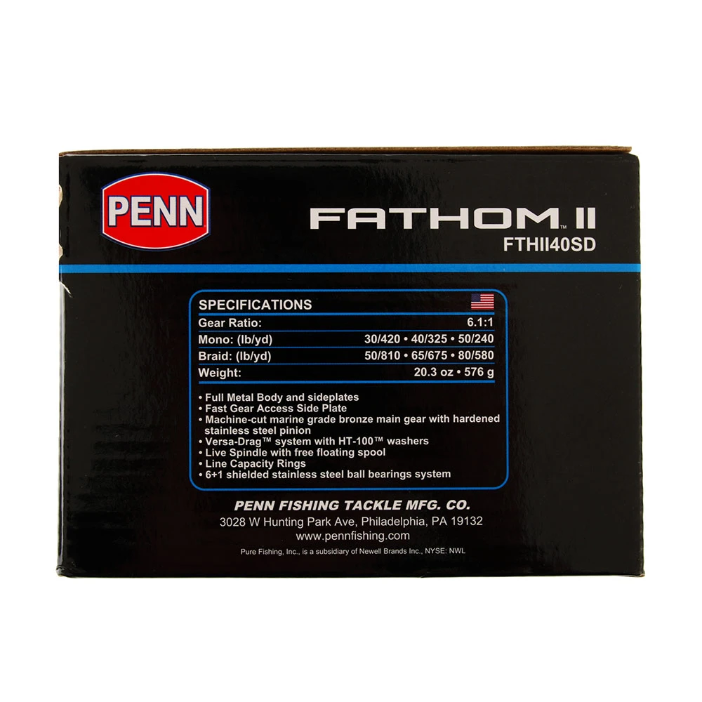 PENN Fathom II 40 Overhead Star Drag Reel - Image 2