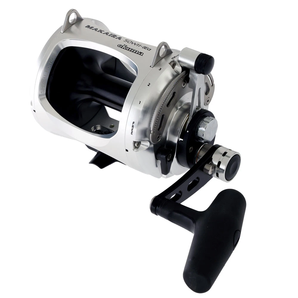 Okuma Makaira Silver 50W 2-Speed Game Reel - Image 4