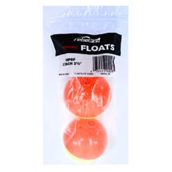 White Label Plastilite Round Bobber Float Red/Yellow 2 1/2in Qty 2