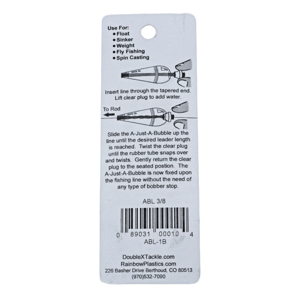 White Label Rainbow Plastics A-Just-A Bubble Float 3/8oz - Image 2