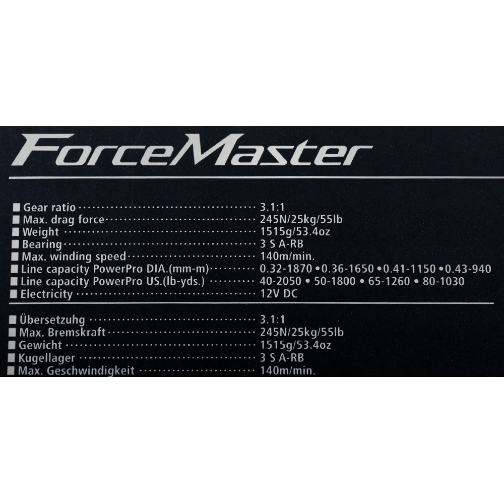 Shimano Forcemaster 9000A Electric Reel - Image 2