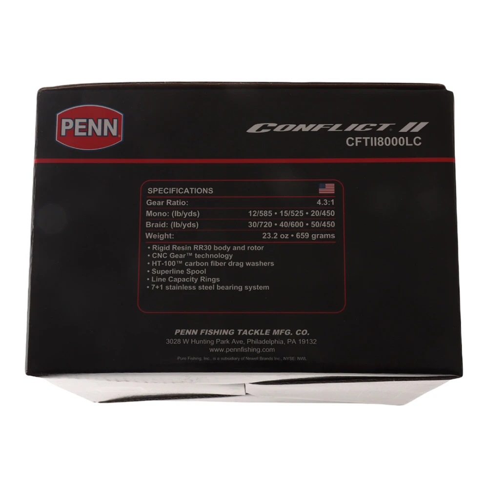 PENN Conflict II 8000 Long Cast Spinning Reel - Image 2