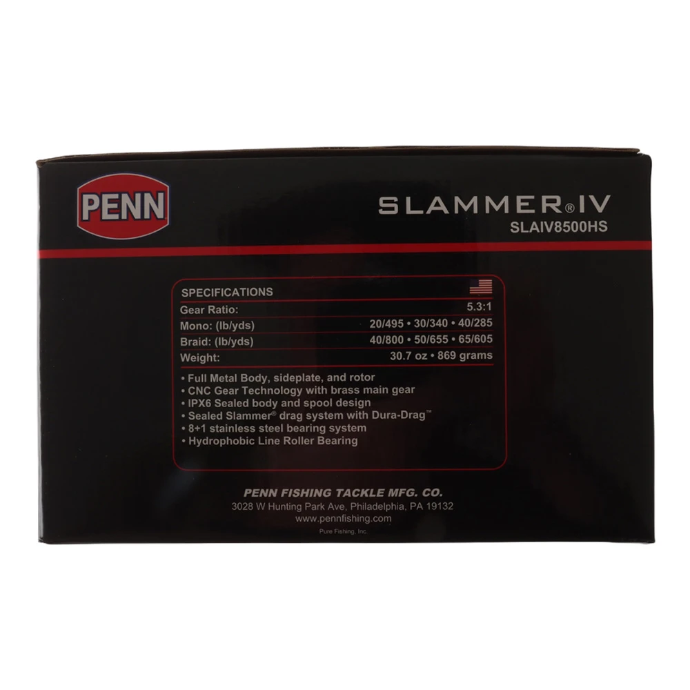 PENN Slammer IV 8500 HS Spinning Reel - Image 2