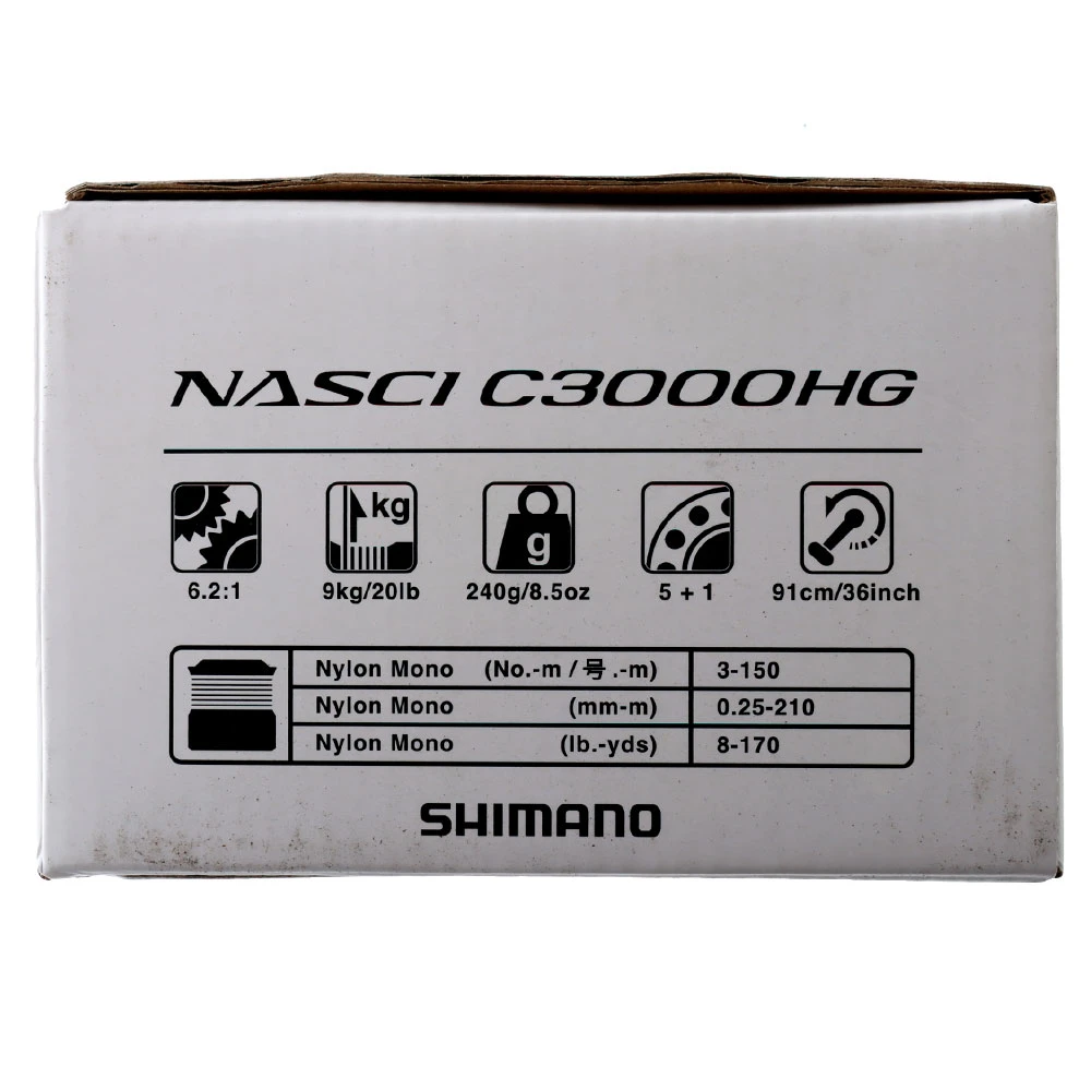 Shimano Nasci C3000HG FC Spinning Reel