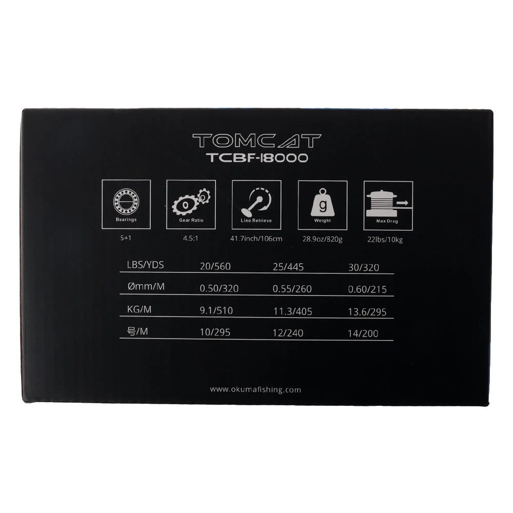 Okuma Tomcat 18000 Baitfeeder Spinning Reel - Image 2