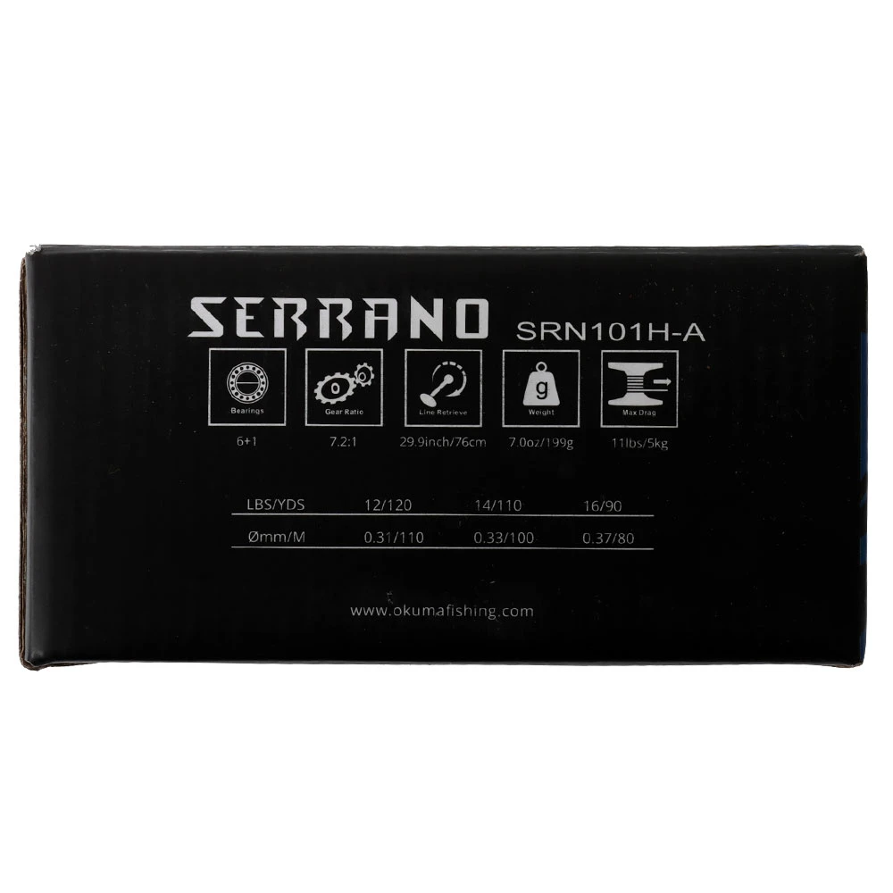 Okuma Serrano 101HA Baitcaster Reel Left Hand - Image 2