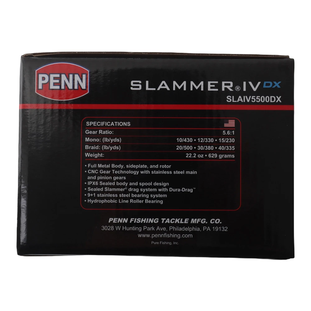 PENN Slammer IV DX 5500 Spinning Reel - Image 2