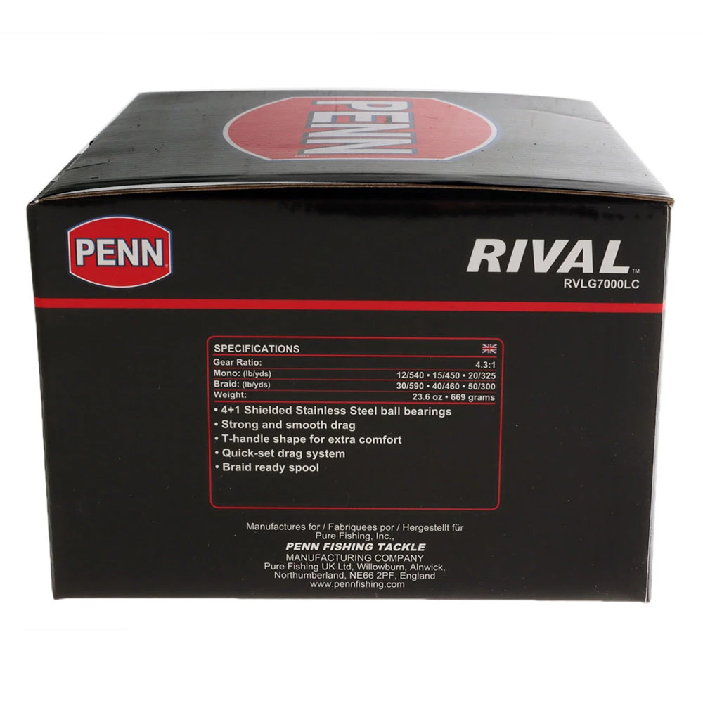 PENN RIVAL 7000 Longcast Gold Spinning Reel - Image 2