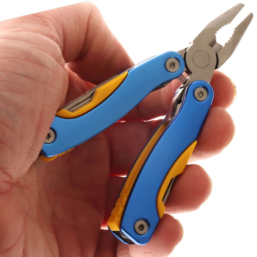 White Label Mini Multi-Tool With Aluminium Handle Blue - Image 5