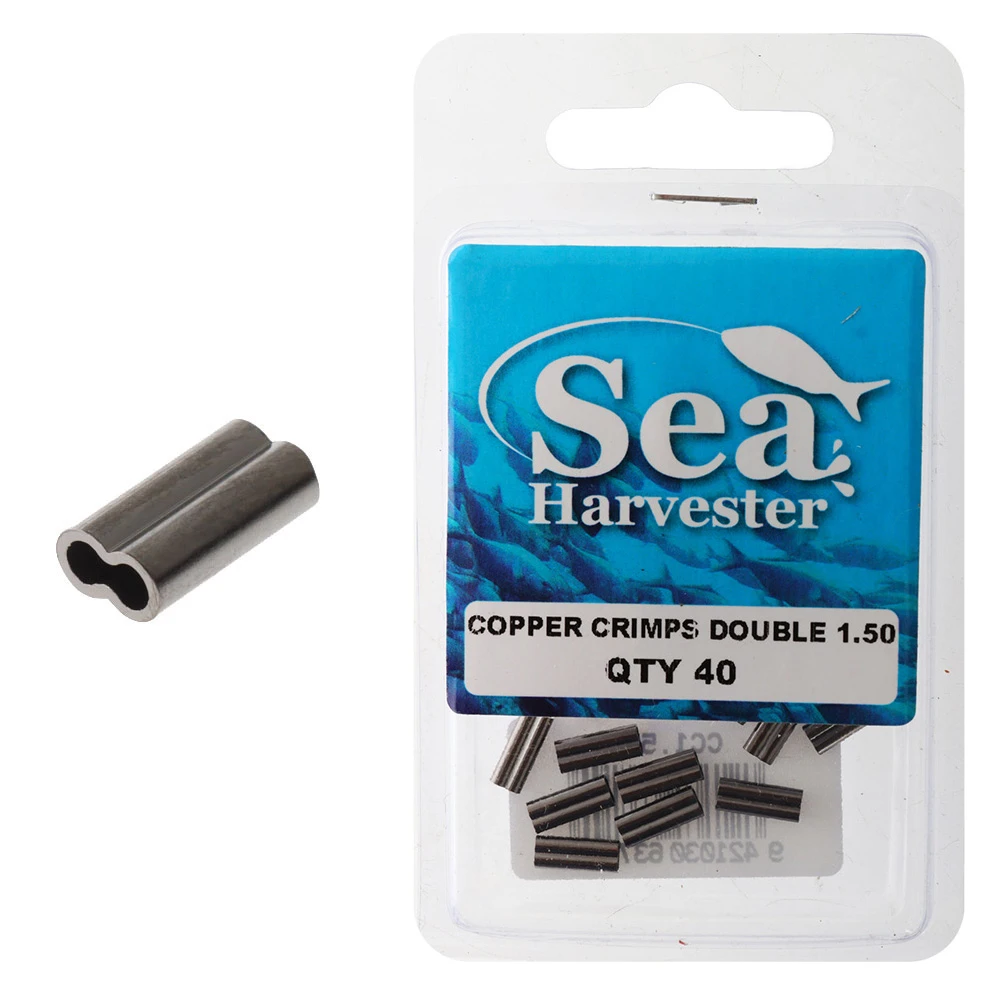 Sea Harvester Double Barrel Copper Crimp Sleeves - Image 2