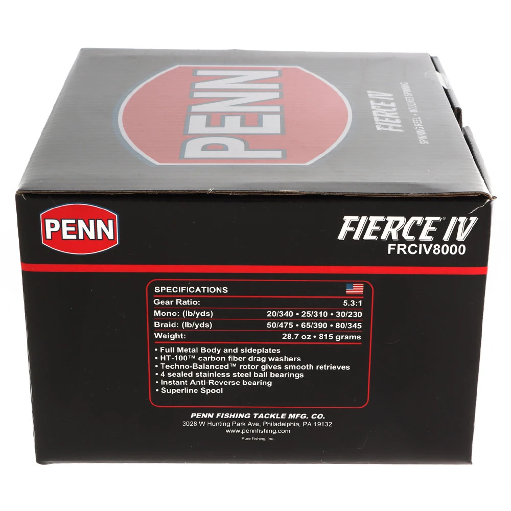 PENN Fierce IV 8000 Spinning Reel - Image 2