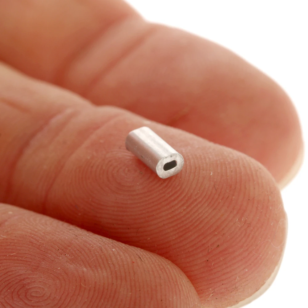 Centro Aluminium Sleeves Bulk Pack 80lb 0.8mm Qty 50 - Image 2