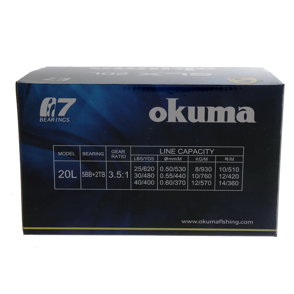 Okuma Solterra SLX 20L Level Wind Lever Drag OH Boat Reel - Image 2