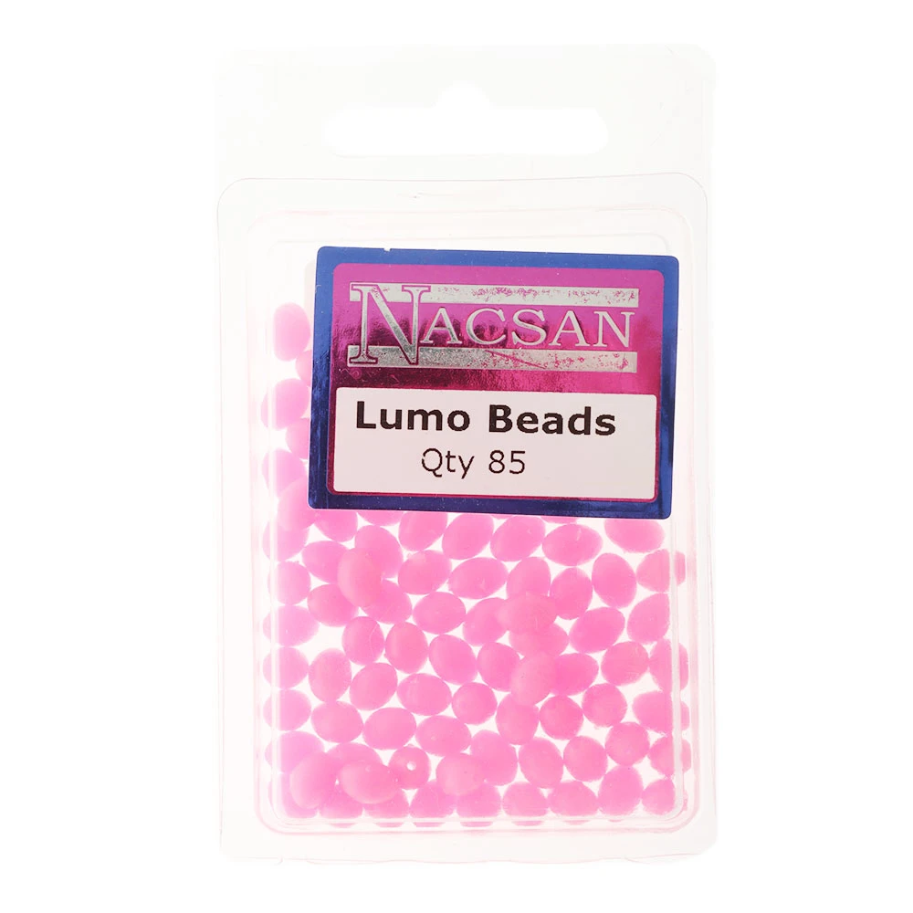 Nacsan Hard Fishing Beads Lumo Pink - Image 4