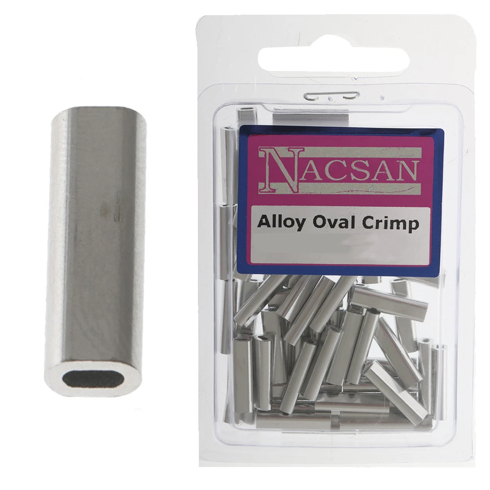 Nacsan Alloy Oval Crimp Sleeves Bulk Pack Qty 100