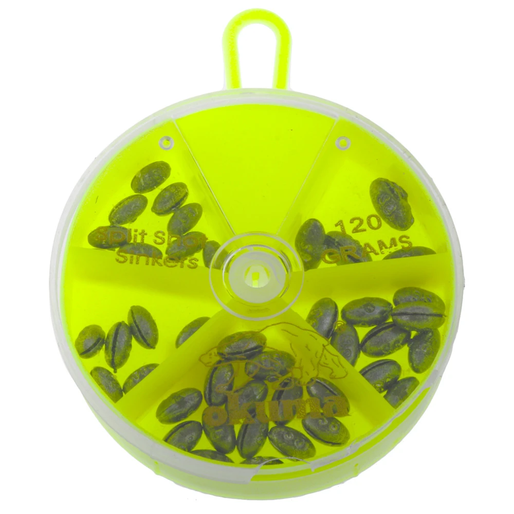 Okuma Oval Split Shot Sinker Pack 120g