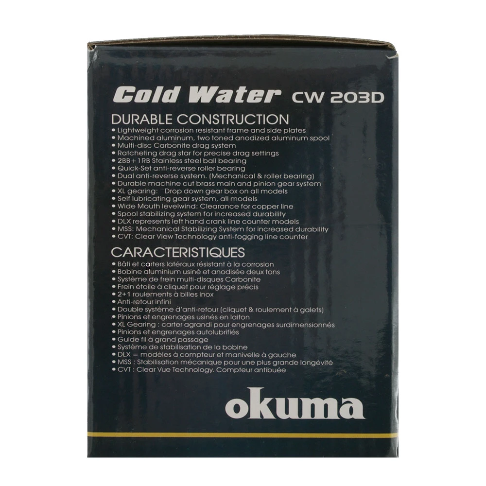 Okuma Coldwater 203D Linecounter Overhead Trolling Reel - Image 2