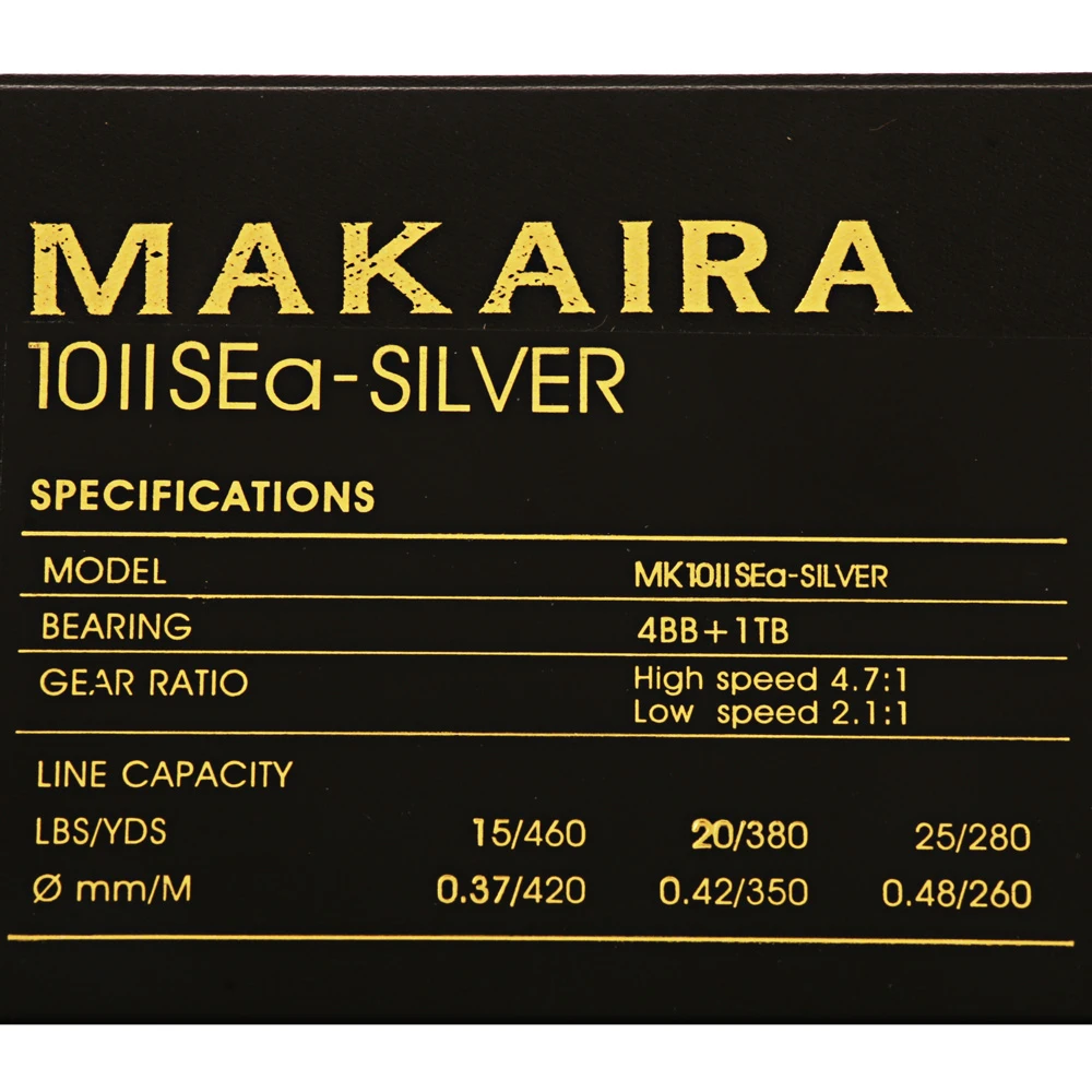 Okuma Makaira 10II SEa 2-Speed Lever Drag Reel Silver - Image 2