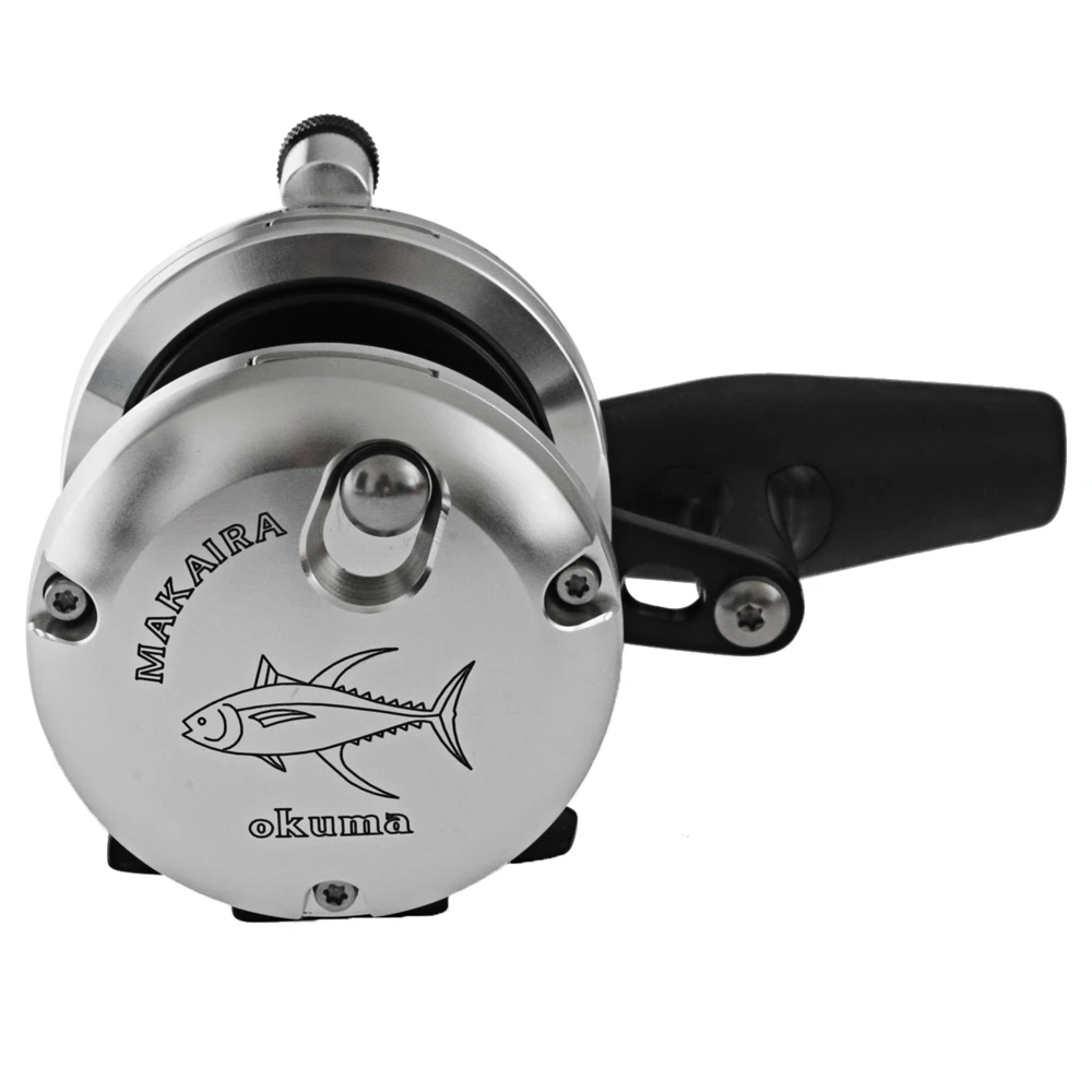 Okuma Makaira 10II SEa 2-Speed Lever Drag Reel Silver - Image 6