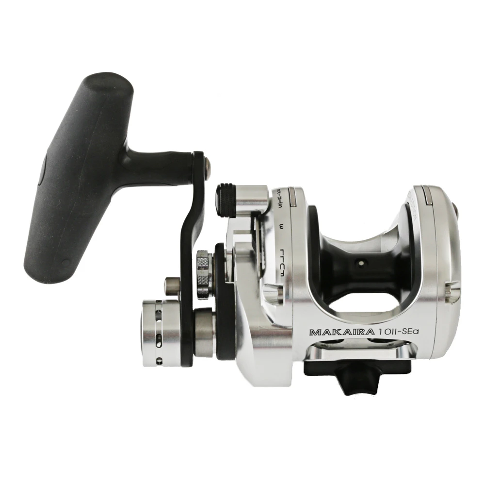 Okuma Makaira 10II SEa 2-Speed Lever Drag Reel Silver - Image 7