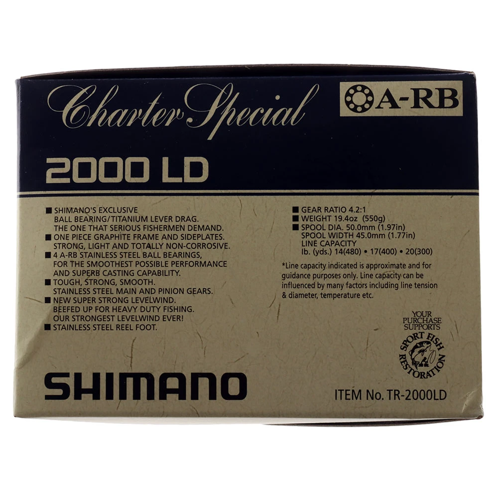 Shimano Charter Special TR2000 Lever Drag Reel - Image 2