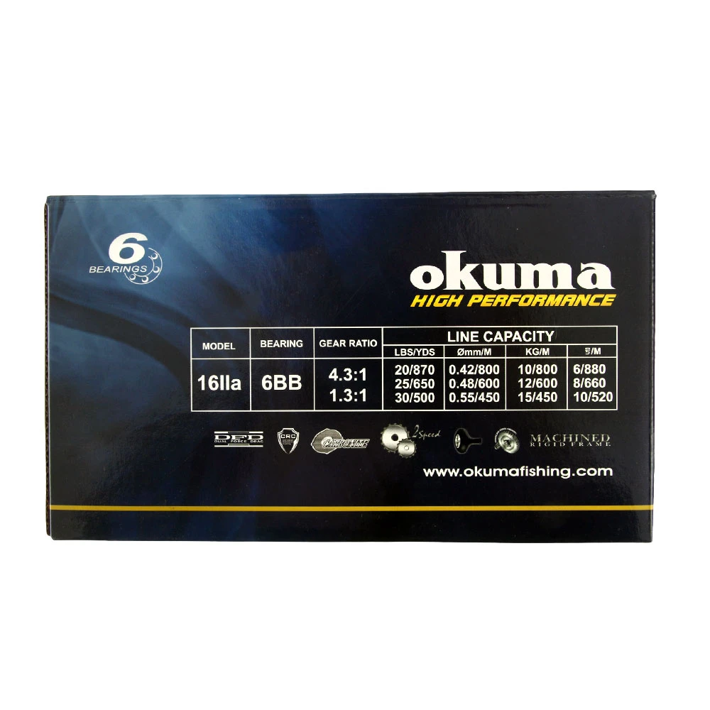 Okuma Andros 16 2 Speed Lever Drag Game Reel - Image 2