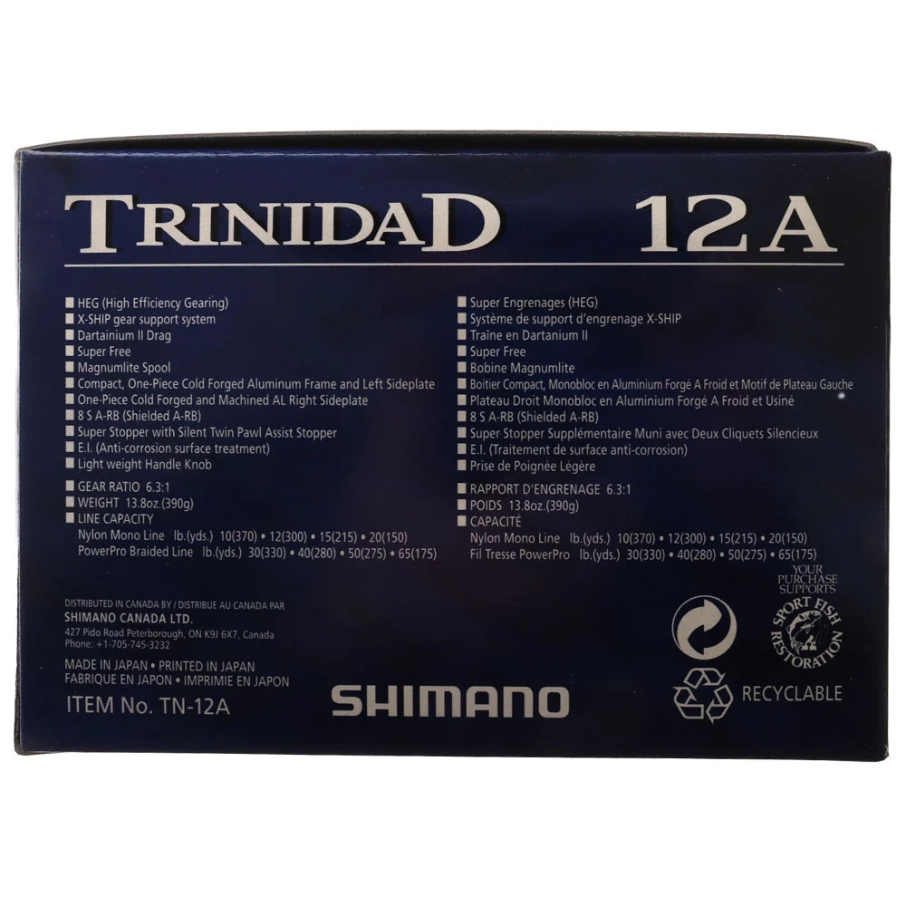 Shimano Trinidad 12 A Jigging Reel - Image 2