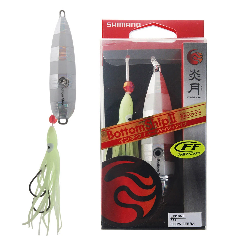 Shimano Bottom Ship II Slow Jig Glow Zebra 90g - Clearance Special