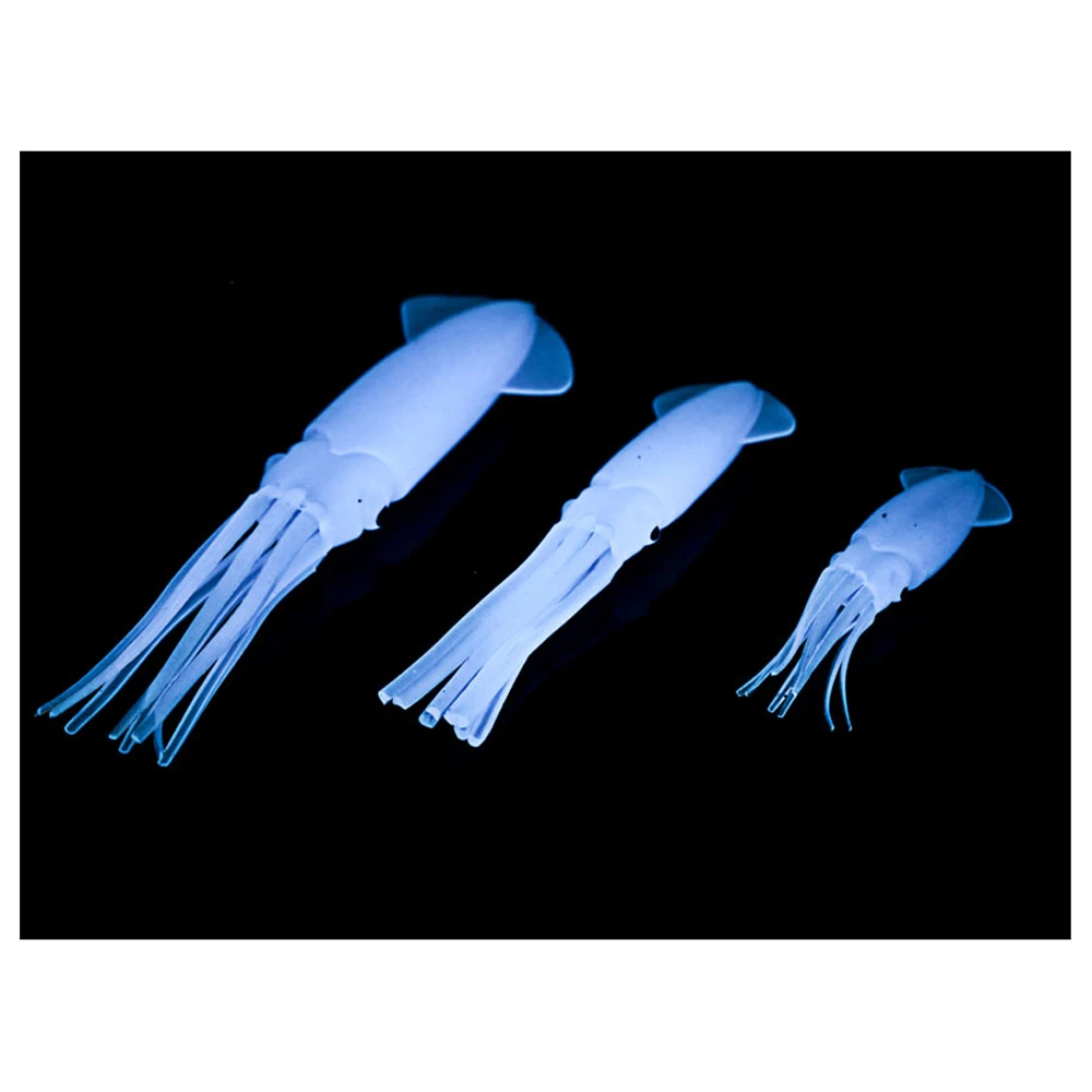 ManTackle Lumo Squid Blue Glow 15cm