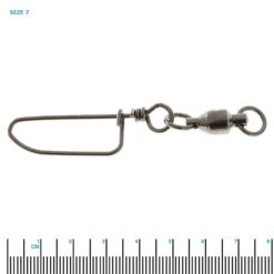 Mustad Ball Bearing Swivel With Cross-Lock Snap Size 7 Qty 2