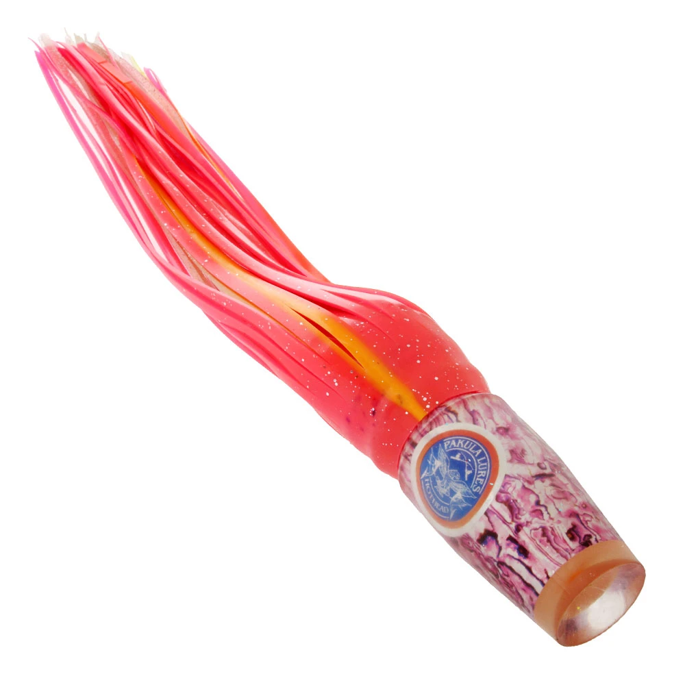 Pakula Paua Hothead Tuna Lure 13.5in Smoking Joe Pink Over White