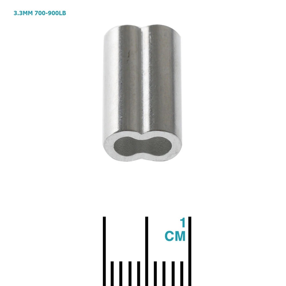 ManTackle Aluminium Double Barrel Crimp Sleeves Qty 20 - Image 3