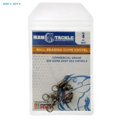ManTackle Ball Bearing Game Swivel Qty 5