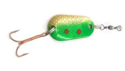 Kilwell NZ Zed Spinner Lure Treble Hook Green Gold 7g Qty 2