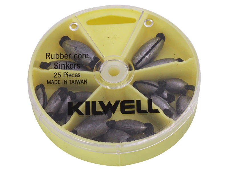 Kilwell Rubber Core Sinker Pack 25pc