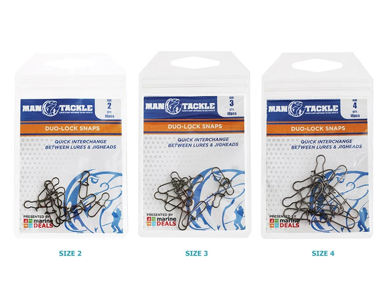 ManTackle Duo-Lock Snaps Qty 10