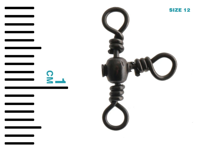 Mustad 3-Way Cross Barrel Swivels - Image 4