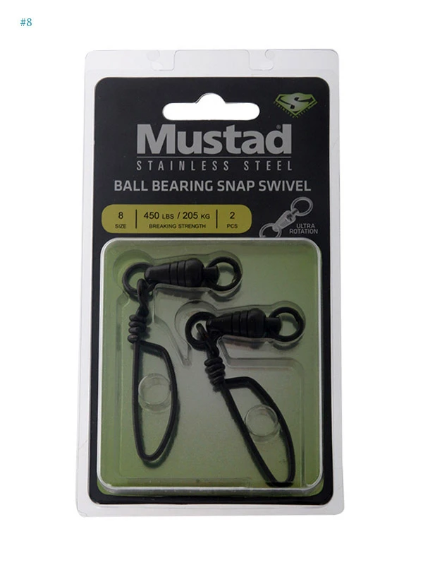 Mustad Ball Bearing Swivel With Tournament Snap - Image 4