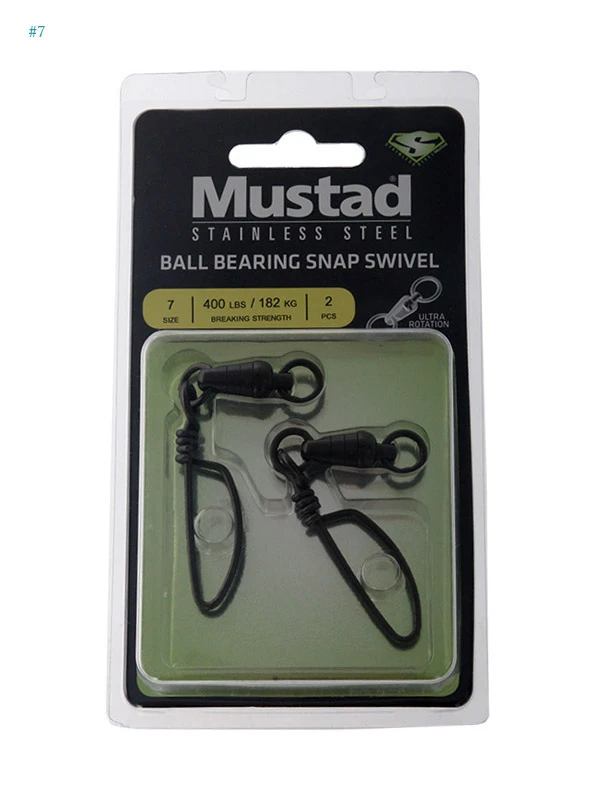 Mustad Ball Bearing Swivel With Tournament Snap - Image 3