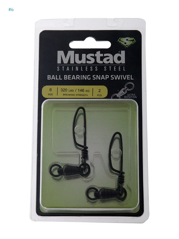 Mustad Ball Bearing Swivel With Tournament Snap - Image 2