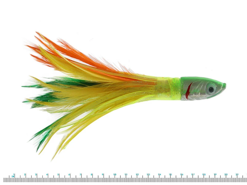 White Label Zima Feather Trolling Tuna Lure 6in - Image 5