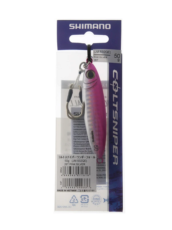 Shimano ColtSniper Wonderfall Jig 72mm 50g Pink Silver - Image 2