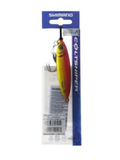 Shimano ColtSniper Wonderfall Jig 77mm 60g Red Gold Zebra Glow