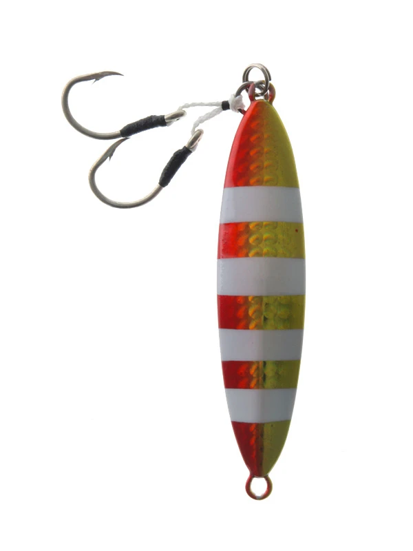 Shimano ColtSniper Wonderfall Jig 77mm 60g Red Gold Zebra Glow - Image 2
