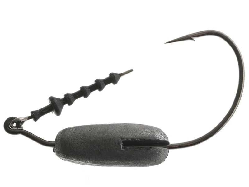 Mustad Power Lock Plus Weighted Softbait Hooks 3/0 3/8oz Qty 3 - Image 3