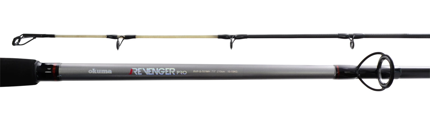 Okuma Revenger Pro Medium/Heavy Spinning Boat Rod 7ft 10-15kg 2pc